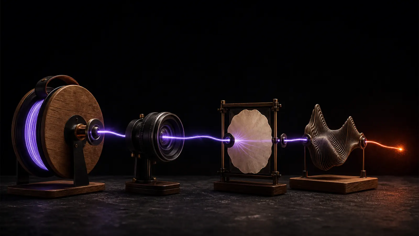 A private signal passing through an open, inspectable creative system.