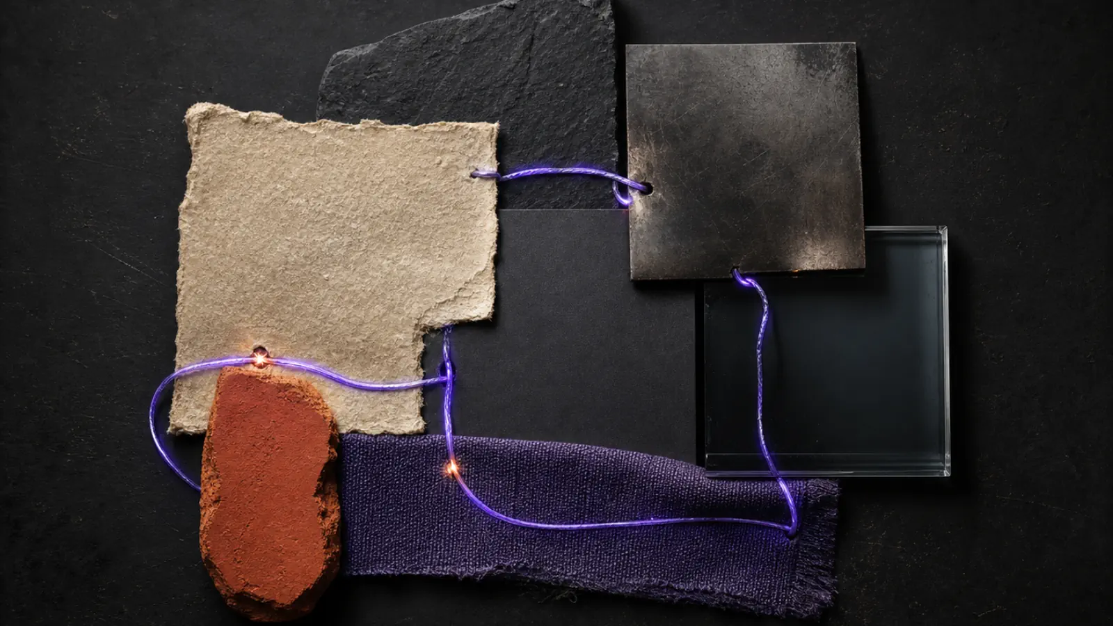Identity materials and tactile samples connected into a coherent system.